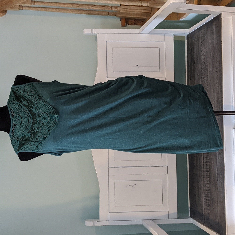 Green cotton dress